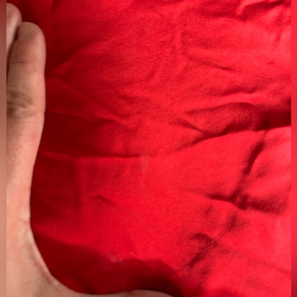 Walter Baker Silk Red Long Sleeve Button Down Blouse Top Size L - Picture 5 of 7